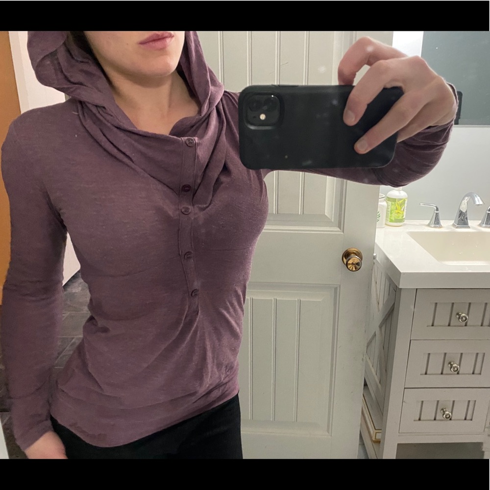 Bench hooded cowl neck sweater